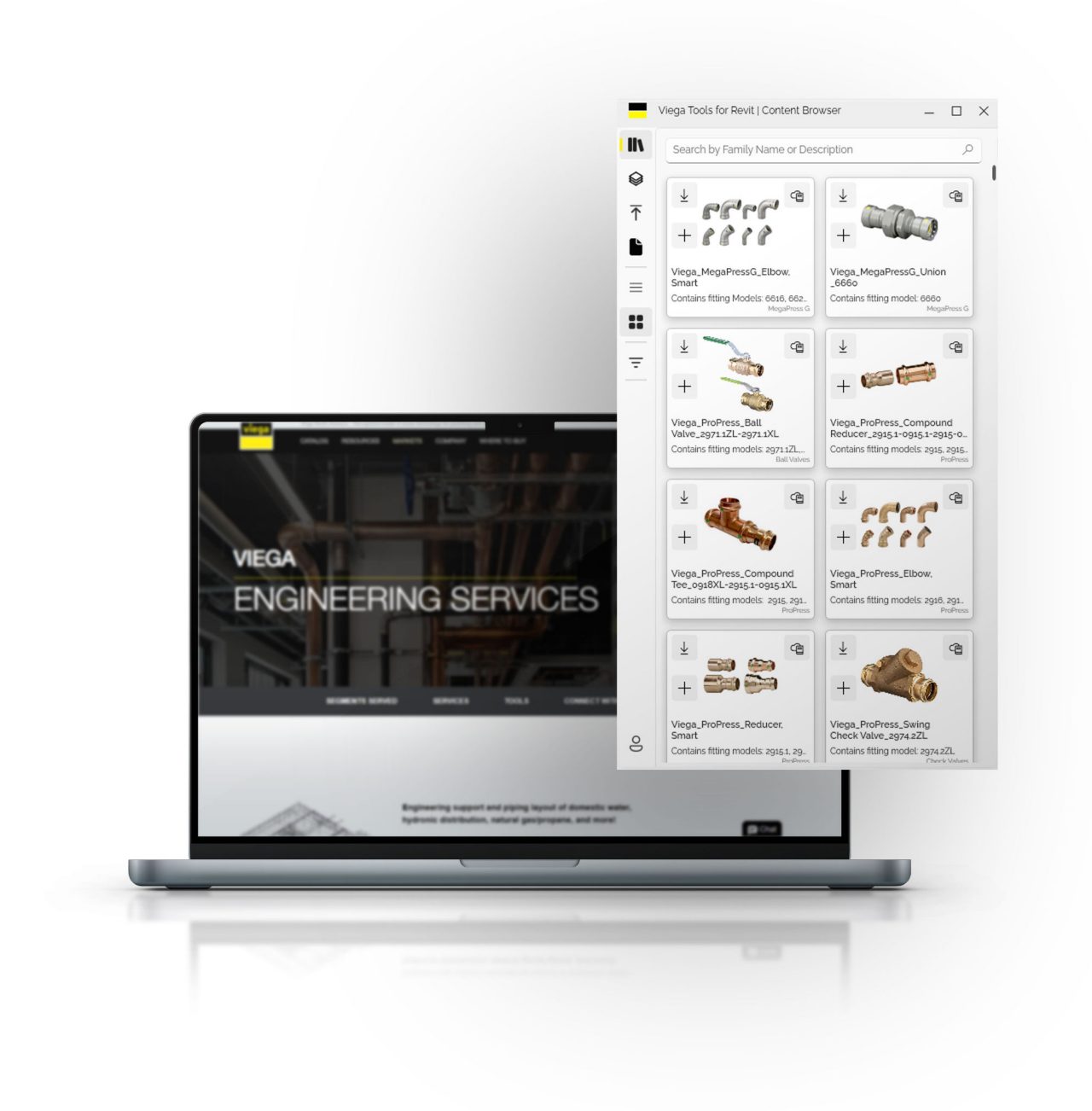 Revit Monitor Monitor mock up with VIega's revit plugin tool